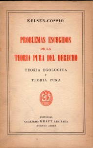 1952. Kelsen-Cossio - Problemas escogidos de la teoria pura